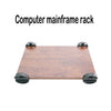 W636 L-Shaped Desk 66" Computer Corner Desk With CPU Stand For Home Space-Saving Easy to Assemble Sandalwood