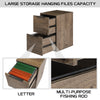 WOOD FILE CABINET 2 DRAWERS VERTICAL FILLING CABINET FOR LETTER UNDER DESK FOR HOME OFFICE