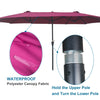 Outdoor Double-Sided  Extra Large Waterproof Umbrellas with Crank