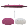 Outdoor Double-Sided  Extra Large Waterproof Umbrellas with Crank