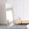 Full Length Mirror Hanging Standing Bedroom Floor Wall-Mounted Mirror