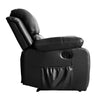 RaDEWAY PU Leather Heated Massage Recliner Sofa Ergonomic Lounge with 8 Vibration Points