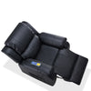 RaDEWAY PU Leather Heated Massage Recliner Sofa Ergonomic Lounge with 8 Vibration Points