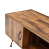 TV Media Stand, 60 inch Wide , Modern Industrial, Living Room Entertainment Center, Storage Shelves and Cabinets, for Flat Screen TVs up to 65 inches in Natural