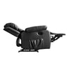 RaDEWAY PU Leather Heated Massage Recliner Sofa Ergonomic Lounge with 8 Vibration Points