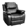 RaDEWAY PU Leather Heated Massage Recliner Sofa Ergonomic Lounge with 8 Vibration Points