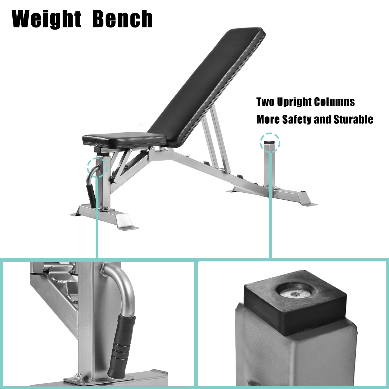 Deluxe Utility Weight Bench for Weightlifting and Strength Training