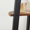 Corner Shelf, 4-Tier Bookcase, Storage Rack, Plant Stand, Rustic Brown and Black