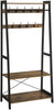 Coat Rack Stand with Shelves and 9 Heavy Duty Hooks With Metal Fram