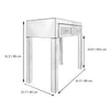Mirrored Vanity Table Set 1 x Desk & 1 x Stool