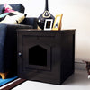 Wooden Cat Litter Box Enclosure, Best Decorative Cat House Side Table