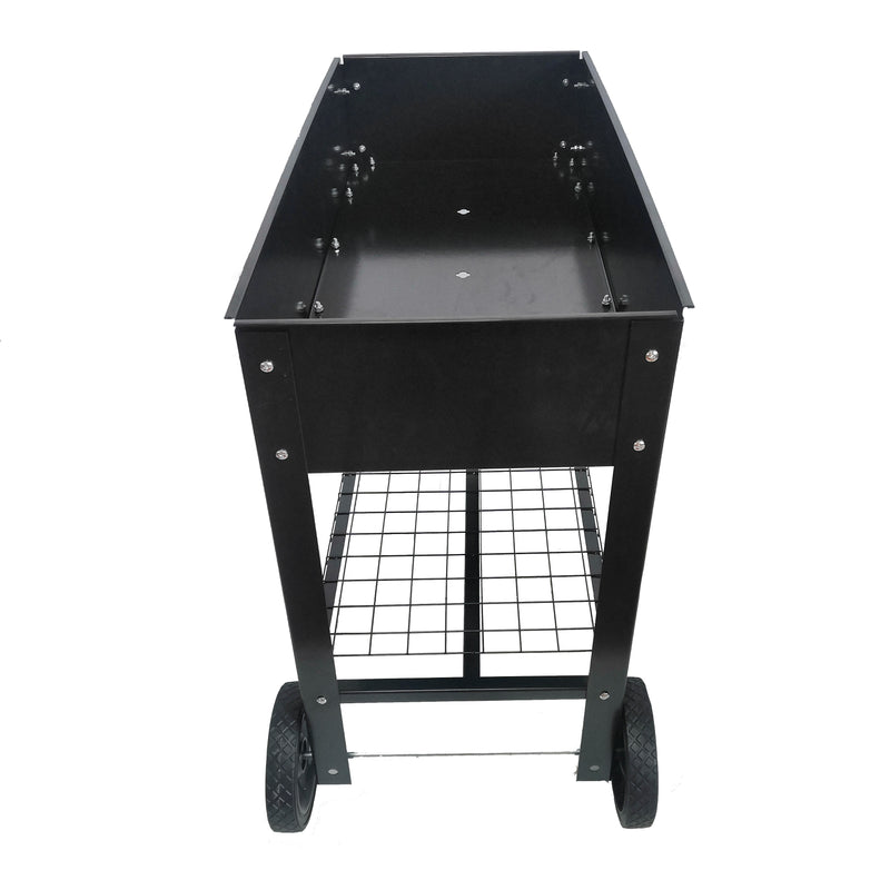 Mobile Metal Raised Garden Bed Cart with Legs - Image 13