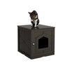 Wooden Cat Litter Box Enclosure, Best Decorative Cat House Side Table