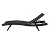 Outdoor Long Reclining PE Rattan Chaise (Set of 2)