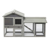 Wooden Chicken Coop Large Wooden Outdoor Bunny Rabbit Hutch Hen Cage with Ventilation Door, Removable Tray & Ramp Garden Backyard Pet House