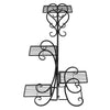 Planter Metal Holder with 4 Tiers Corner Decor Display Plant Stand