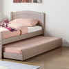 Twin Size Bed w/ Trundle Slats Pine Plywood Kids Youth Bedroom Furniture