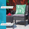 Wicker Outdoor  PE Rattan Bistro Coffee Table Set for Balcony