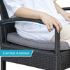 Wicker Outdoor  PE Rattan Bistro Coffee Table Set for Balcony