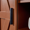 5 layer toilet wooden wall-mounted storage cabinet with adjustable door
