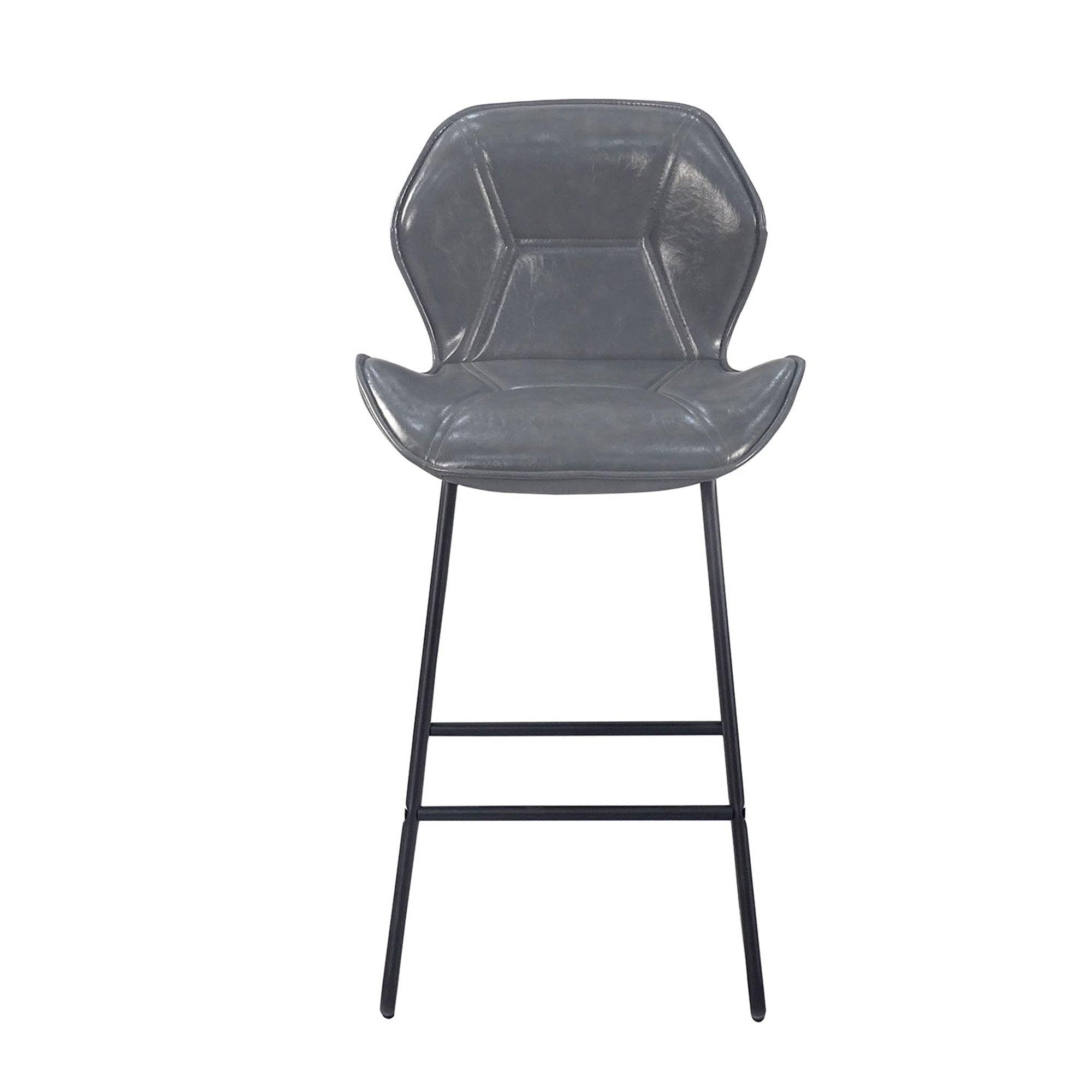 Round bar stool set with shelf, upholstered stool with backrest