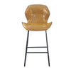 RaDEWAY Round Bar Stool Set with Backrest