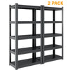 5 Tier Metal Shelving Unit for Garage Basement Kitchen Pantry Closet