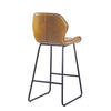 RaDEWAY Round Bar Stool Set with Backrest