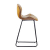 RaDEWAY Round Bar Stool Set with Backrest