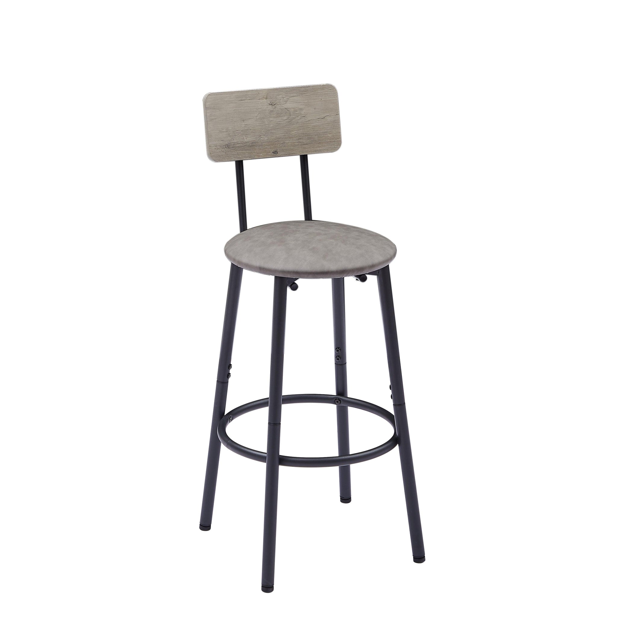 RaDEWAY Leather Bar Chair with High-Density Sponge PU Chair Counter