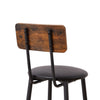Leather Bar Chair with High-Density Sponge PU Chair Counter