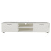 White TV Stand for 70 Inch TV Stands, Media Console Entertainment Center Television Table, 2 Storage Cabinet with Open Shelves for Living Room Bedroom