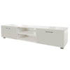 White TV Stand for 70 Inch TV Stands, Media Console Entertainment Center Television Table, 2 Storage Cabinet with Open Shelves for Living Room Bedroom