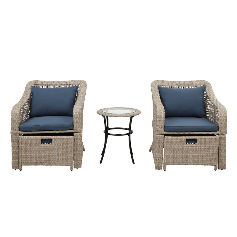 Radeway 5-piece Outdoor Conversation Set Patio Furniture - Detail View
