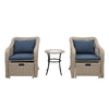 5-Piece Outdoor Patio Conversation Set with Cushions