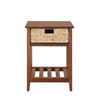 RaDEWAY Accent Table,  Natural Finish