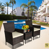 Patio Furniture Set 3 Pieces Outdoor Rattan Chair