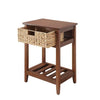 RaDEWAY Accent Table,  Natural Finish