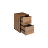 WOOD FILE CABINET 2 DRAWERS VERTICAL FILLING CABINET FOR LETTER UNDER DESK FOR HOME OFFICE