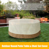 RaDEWAY Veranda Water-Resistant 60 Inch Tall Round Patio Table & Chair Set Cover
