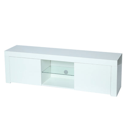 Morden TV Stand with LED Lights,high glossy front TV Cabinet,can be assembled in Lounge Room, Living Room or Bedroom