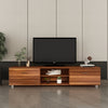 White TV Stand for 70 Inch TV Stands, Media Console Entertainment Center Television Table, 2 Storage Cabinet with Open Shelves for Living Room Bedroom