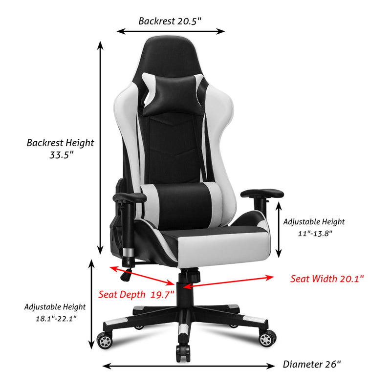Gaming Chair Racing Office Computer Ergonomic Video Game Chair Backrest and Seat - Image 10