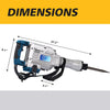 RaDEWAY Electric Demolition Hammer Hex Concrete Pavement Breaking Drill Kit