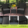 Patio Furniture Set 3 Pieces Outdoor Rattan Chair