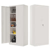 RaDEWAY Large Metal Storage Cabinet with Locking Doors and Adjustable Shelf