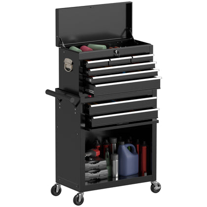 Large Capacity Rolling Toolbox with 8 Drawers, Tool Chest on Wheels - RaDEWAY