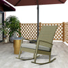 RaDEWAY Garden rocking chair Rattan chair