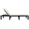 Patio Furniture Outdoor Adjustable PE Rattan Wicker Chaise Lounge Chair Sunbed