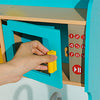 Wooden Play Kitchen Set for Kids & Toddlers,Toy Gift for Christmas，Birthday, Blue
